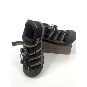 KEEN Kids Water/ Multifunction Sandals Black /Tan Size 2 Waterproof & Adjustable